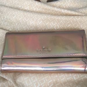 Katespade holographic wallet